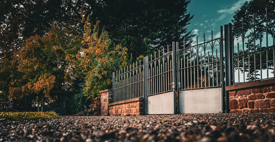 Custom double-swing metal driveway gate in Mount Pleasant, SC